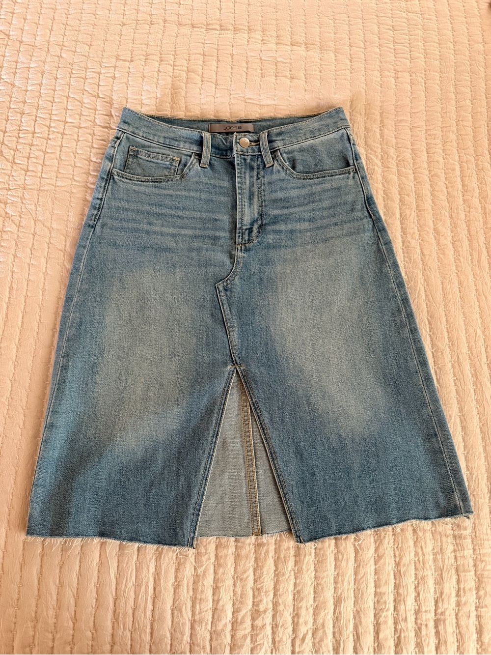 Joe’s Denim Skirt 27 High Rise Free Fallin Midi